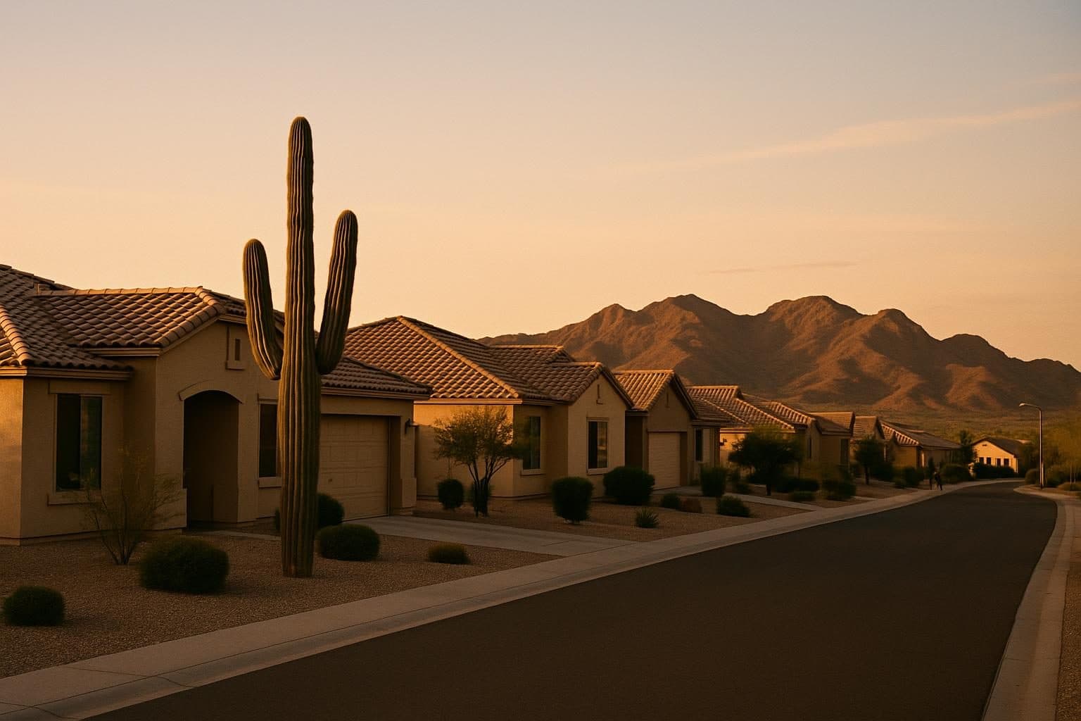 Illustration: housing near Luke Air Force Base, West Phoenix