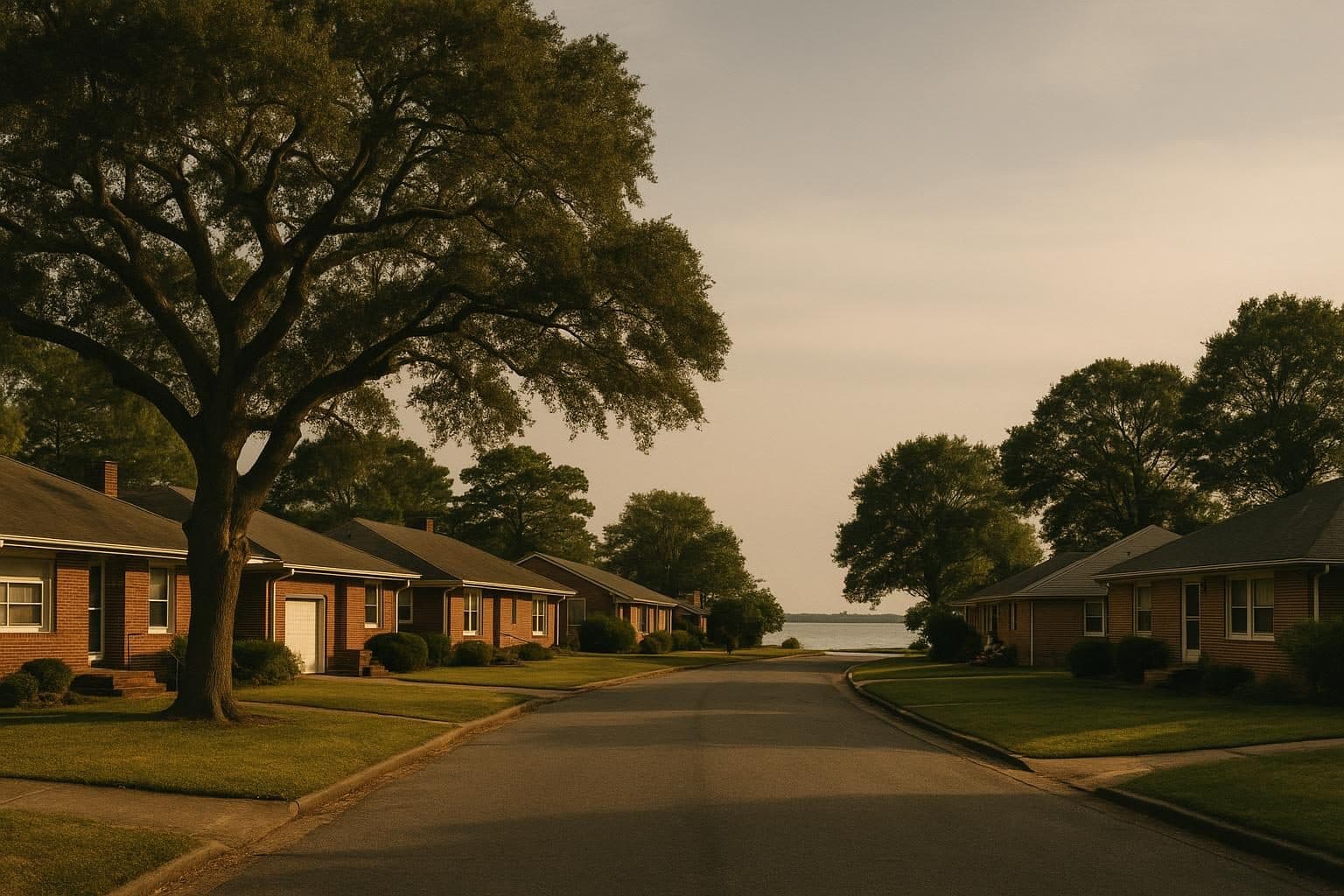 Illustration: housing near Naval Station Norfolk, Hampton Roads